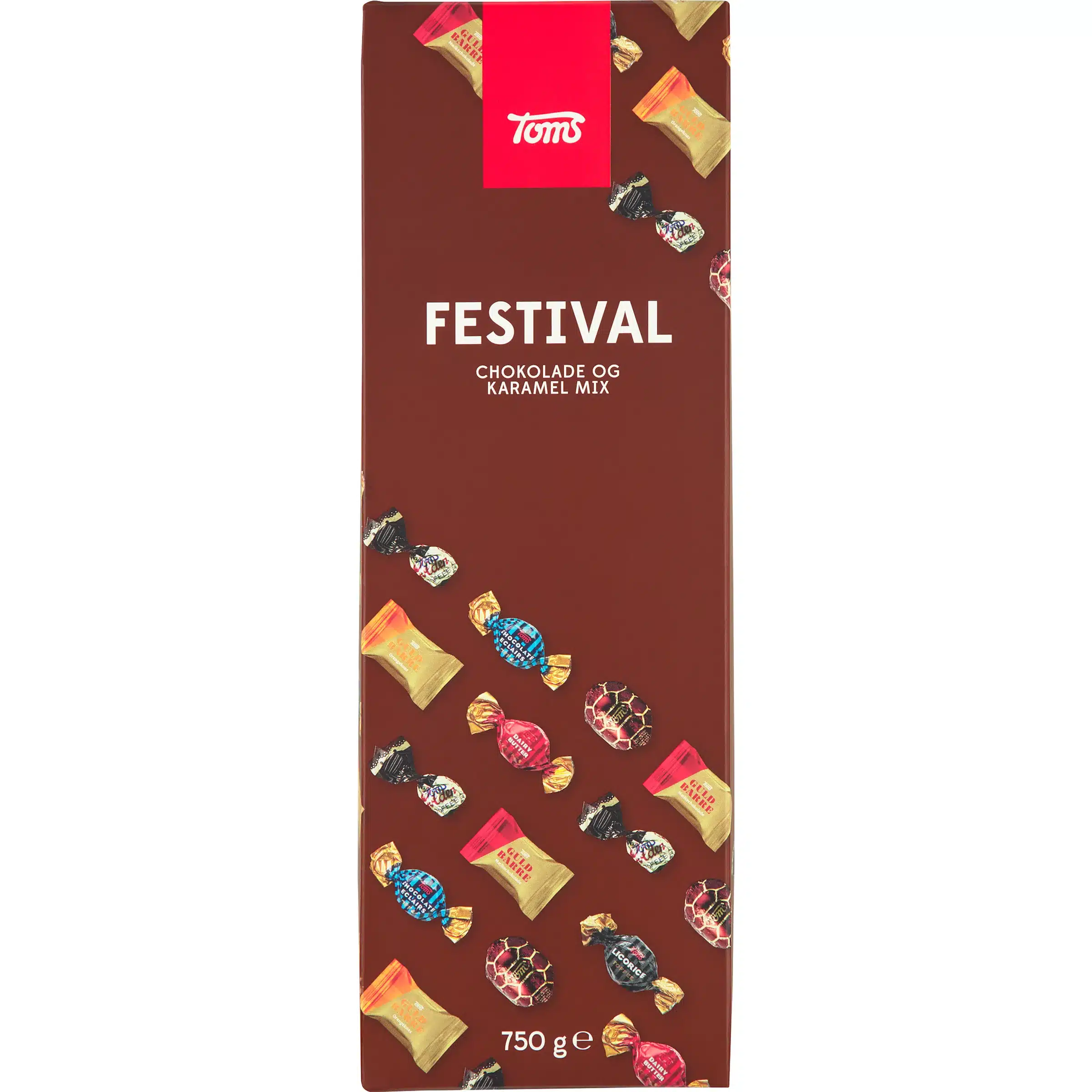 Toms Festival 750g, bl. chokolader og karameller